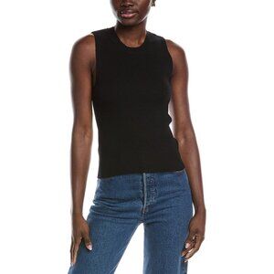 BOSS womens Hugo Fetullina Sweater Tank, Size XXL, Black MSRP $128